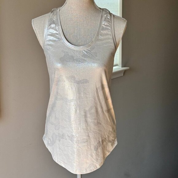 MYSTERY JANE Tops - MYSTERY JANE Foil Race Back Top - Size S/M